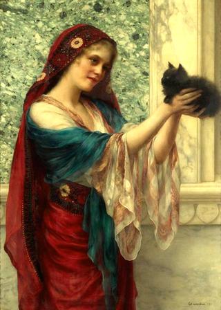Woman with Cat