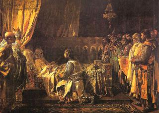 The last moments of King James the Conqueror