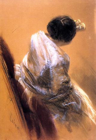 Lady with Opera Glasses