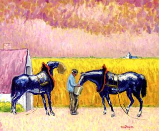 Peasant and Horses