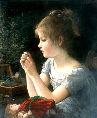 A Young Girl with her Doll