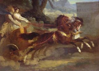 Ancient Chariot (after a lithograph by Carle Vernet)