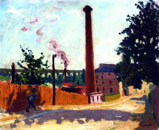 Arceuil, the Factory and Aqueduct