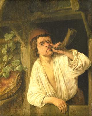 Man Playing a Horn