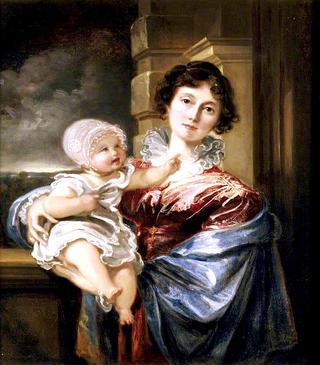 Sarah Smith, Lady Elton, and Her Son Edmund William Elton