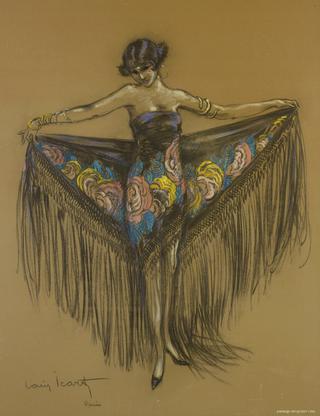 Woman in Spanish Shawl