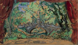 Stage Design for the Ballet Diane de Poitiers