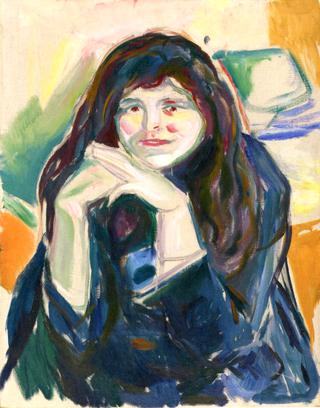 Woman with Her Hair Hanging Loose