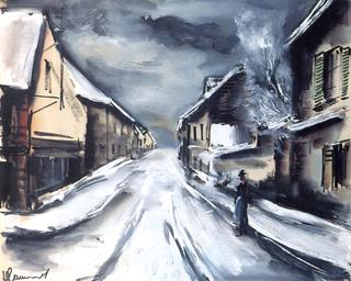 Street Scene in the Snow