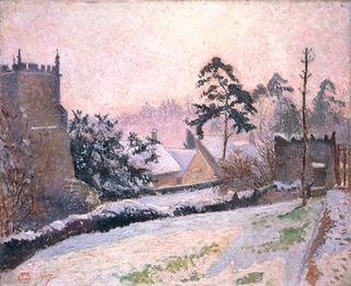 Snow Scene, East Knoyle Church