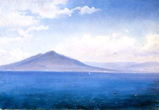 Bay of Naples, Vesuvius, from Sorrento