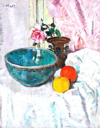 Pink Rose, Fruit and Still Life