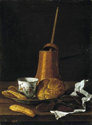 Still Life with Chocolate and Buns