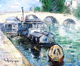 The Pont Marie, a Wash Boat, Paris