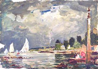 The Royal Yacht Squadron Club House at Regatta Time