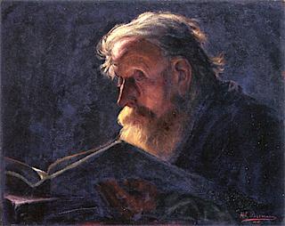 Old Man Reading