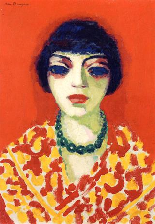Woman in a Green Necklace
