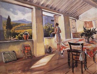 Terrace in Collioure