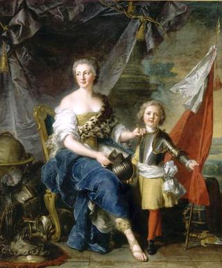 珍妮·路易斯·德·洛林、兰贝斯克小姐和她哥哥路易斯·德·洛林的肖像