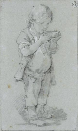 Young Boy Drinking