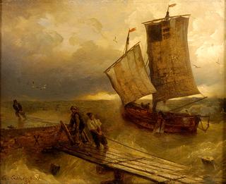 Landing of fishing boats