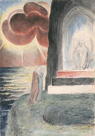 Dante and Virgil Approaching the Angel Who Guards the Entrance of Purgatory