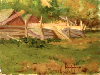 Pig Pen in Mrs. Randall's Yard, Southampton, L.I.