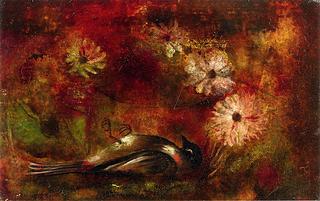 Dead Bird and Flowers