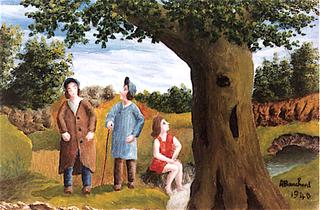 Three Figures under a Tree