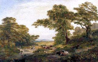 Cattle by a Stream