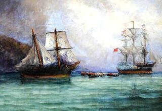 Cut Out by the Frigate's Boats (from the series 'The Life of the Slaver Orange Grove')