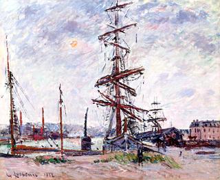 Boats at Dock in Le Havre