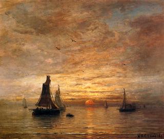 Sunset at Gay Head, Martha's Vinyard, Massachusetts