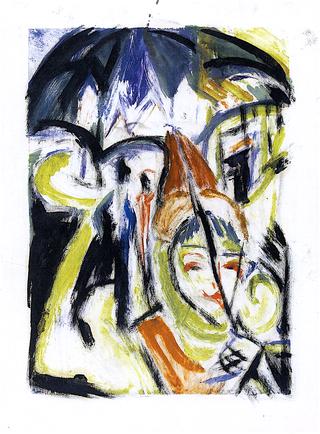 Courtesan on the Street - Berlin Street Scene