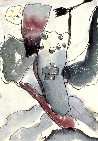 Cross and Weather Vane (study)