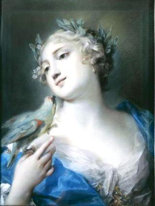 Portrait of a Lady with a Parrot