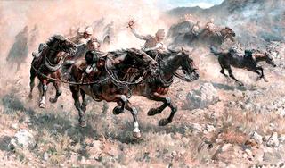 1880年7月27日，皇家骑兵大炮Maiwand，拯救枪支