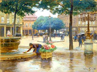 Place du Palais Royal, Rainy Day
