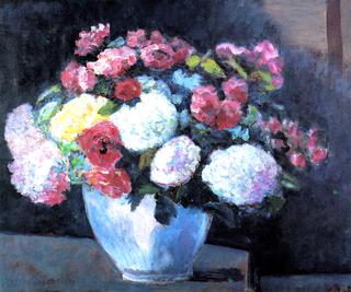 Bouquet of Hydrangeas and Roses