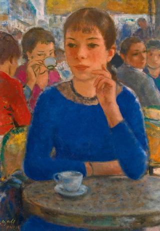 Pensive Girl in Blue