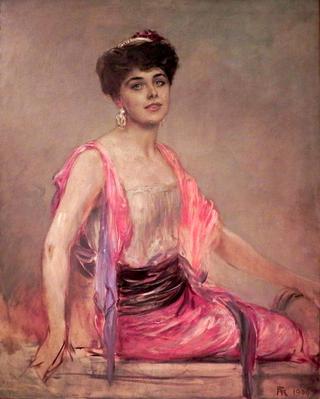 Study for a portrait of the singer Geraldine Farrar
