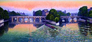 Twilight, Moonrise over the Pont Neuf