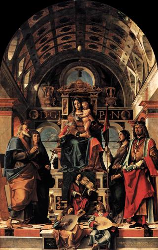 Madonna and Child Enthroned with Saints