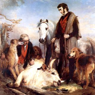 Scene in Chillingham Perk: Portrait of Lord Ossulston