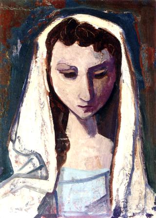 Girl's Head with Shawl