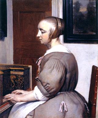 A Woman Playing the Virginal