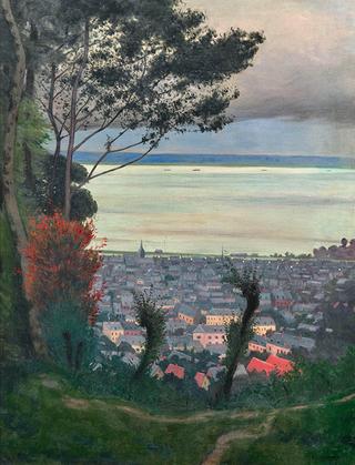 View of Honfleur in the evening.