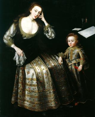 Portrait of Frances, Lady Willoughby with Her Son Lord Francis