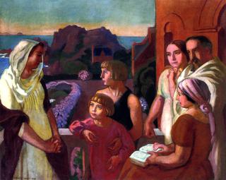 Le peintre et sa Vamille à Silencio