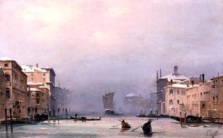 Snow and Fog on the Grand Canal